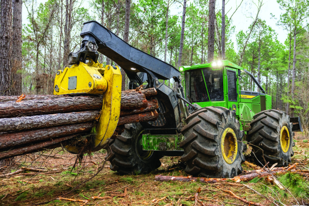 The 848L III grapple skidder is made for Africa