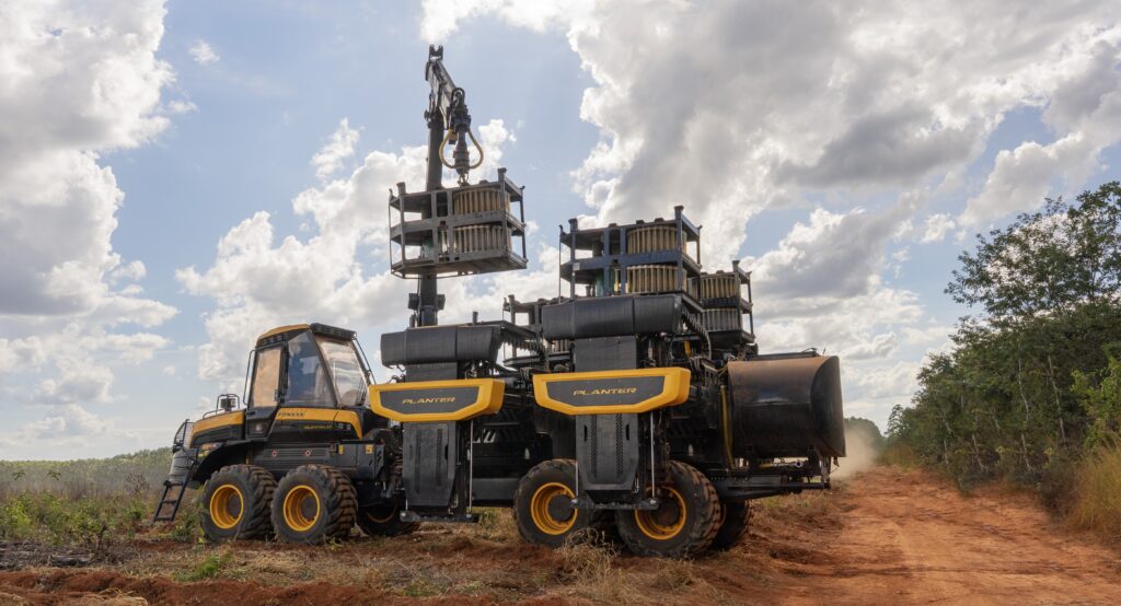 The Ponsse Buffalo Planter shows off its Novelquip planting system